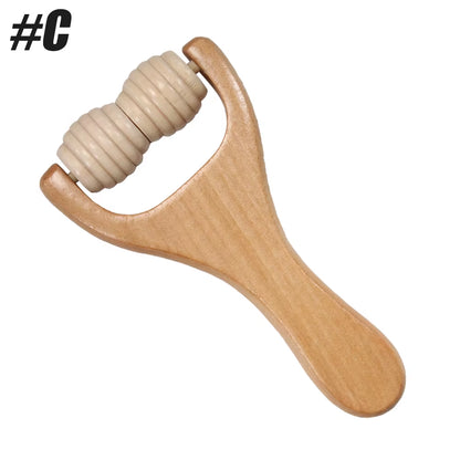 1Pcs Wooden Massage Roller, Back, Waist, Thigh, Leg, Hands Massage Tool, Pain Acupressure Deep Tissue Massage Therapy Equipment