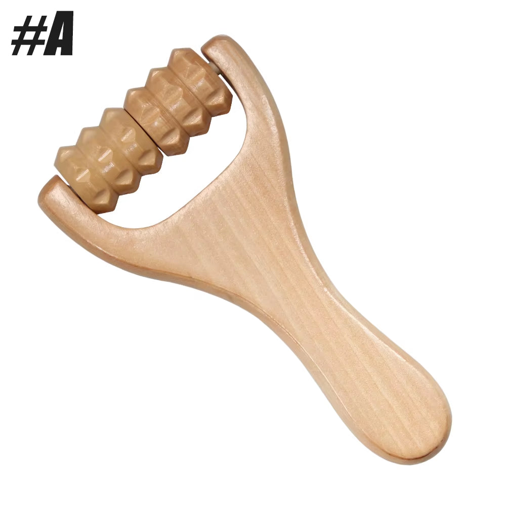 1Pcs Wooden Massage Roller, Back, Waist, Thigh, Leg, Hands Massage Tool, Pain Acupressure Deep Tissue Massage Therapy Equipment